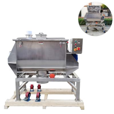 China Hot sale industrial 50 kg powder to 300 kg ribbon mixer/ribbon mixer for dry protein powder mixer for sale