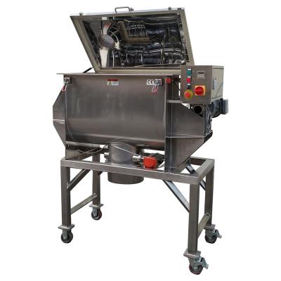 China 200L Stainless Steel Industrial Ribbon Blender / Chili Mixer Powder Kneading Machine for sale