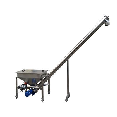 China Factory price SS 304 powder grain auger feeder dry screw conveyor heat resistant with silo for sale