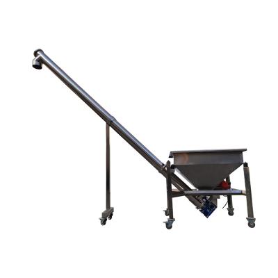 China Hotels Automatic Flexible Auger Dry Powder Conveyor With Hopper / Screw Bowl Vibratory Feeder for sale