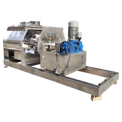 China Hot Sale 500L Horizontal Non-gravity Open Door Powder Paddle Mixer For Chemical Industry for sale