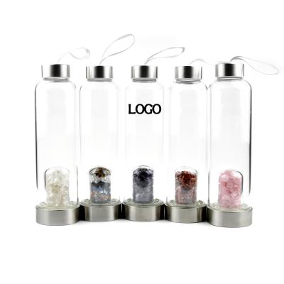 China Europe Hot Selling Crystal Infused Water Bottle Natural Crystal Water Bottle for sale