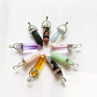 China Wholesale CLASSIC Natural Gemstone Seven Chakras Healimg Crystal Pendants For Women for sale