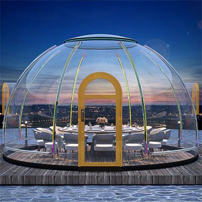 China Hotel/ Outdoor/ Garden/Restaurant/ Cafe/ Resorts/ Vilas/ camping Outdoor Polycarbonate Garden Glass Transparent Camping Glamping Igloo Geodesic Dome for sale