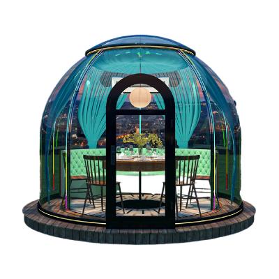 China Hotel/ Outdoor/ Garden/Restaurant/ Cafe/ Resorts/ Vilas/ camping Outdoor Clear 3M Polycarbonate Dome Roof Modular Bubble House Dome Hotel for sale