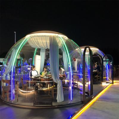 China Hotel/ Outdoor/ Garden/Restaurant/ Cafe/ Resorts/ Vilas/ camping Outdoor Igloo Transparent Polycarbonate Eco Tiny House Garden Bubble Houses for sale