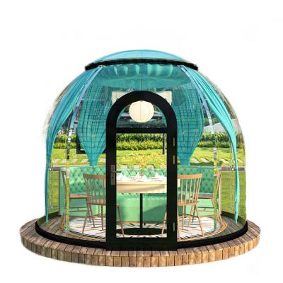 China Hotel/ Outdoor/ Garden/Restaurant/ Cafe/ Resorts/ Vilas/ camping Newest Price 3.2 diameter Transparent Polycarbonate Tiny Roof Prefab Dome Bubble Tent House for sale