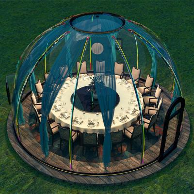 China Hotel/ Outdoor/ Garden/Restaurant/ Cafe/ Resorts/ Vilas/ camping Outdoor Glamping Camp Resort Custom Polycarbonate Geodesic Igloo Dome House For Winter for sale