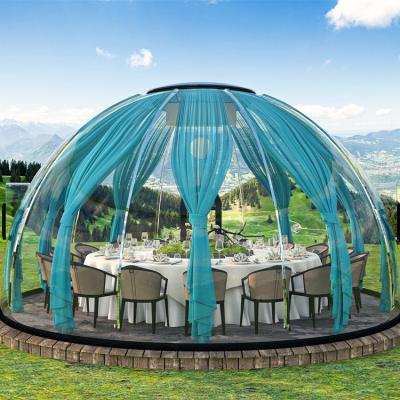 China Hotel/ Outdoor/ Garden/Restaurant/ Cafe/ Resorts/ Vilas/ camping Professional Wind Resists Prefab Geodesic Modular Prezzi Clear Dome House Dome for sale