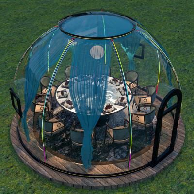 China Hotel/ Outdoor/ Garden/Restaurant/ Cafe/ Resorts/ Vilas/ camping Garden Building Hotel Transparent Customized Plastic Polycarbonate Outdoor Dome House for sale