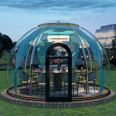 China Hotel/ Outdoor/ Garden/Restaurant/ Cafe/ Resorts/ Vilas/ camping Outdoor Fiberglass Sunroom Winter Fiberglass Dome Polycarbonate House Kits for sale