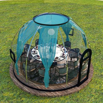 China Hotel/ Outdoor/ Garden/Restaurant/ Cafe/ Resorts/ Vilas/ camping Newest Green Houses Waterproof Hotel Resort Pc Hotel Bubble Transparent Dome House for sale