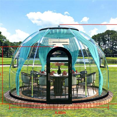 China Hotel/ Outdoor/ Garden/Restaurant/ Cafe/ Resorts/ Vilas/ camping Luxury Glamping Geodesic Aluminium Clear Igloo Small Glass Dome Tent House for sale