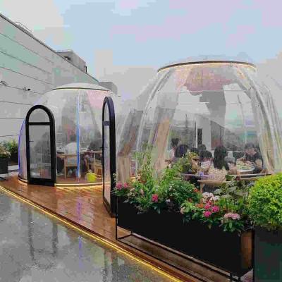 China Hotel/ Outdoor/ Garden/Restaurant/ Cafe/ Resorts/ Vilas/ camping Plastic Polycarbonate Luxury Prefab Hotel Home Use Round House Dome for sale