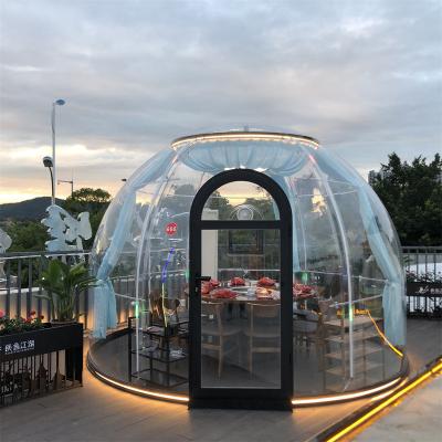 China Hotel/ Outdoor/ Garden/Restaurant/ Cafe/ Resorts/ Vilas/ camping Outdoor Family Polycarbonate Cheap With Bathroom Prefab Hotel Different Sizes Dome Houses for sale