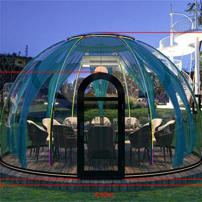 China Hotel/ Outdoor/ Garden/Restaurant/ Cafe/ Resorts/ Vilas/ camping Cheap Modular Tiny Home Polycarbonate Clear Igloo Dome House Tent For China for sale