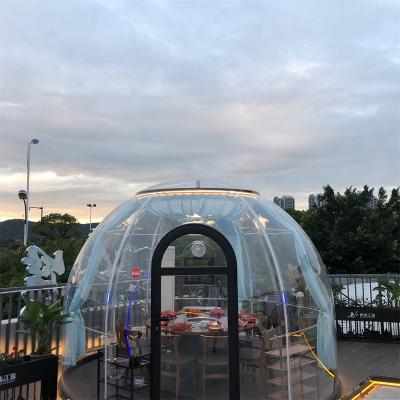 China Hotel/ Outdoor/ Garden/Restaurant/ Cafe/ Resorts/ Vilas/ camping Waterproof Transparent Outdoor Pc Prefab Mars Glamping Geodesic House Dome Tent for sale