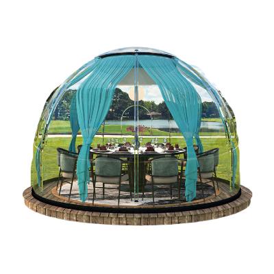 China Hotel/ Outdoor/ Garden/Restaurant/ Cafe/ Resorts/ Vilas/ camping Fiberglass Pc Plastic House The With Bathroom Outside Globe Clear Bubble Dome Igloo Tent for sale