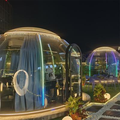 China Hotel/ Outdoor/ Garden/Restaurant/ Cafe/ Resorts/ Vilas/ camping Fashion Newest Design Resort Transparent Luxury Dome Prefab Tents House for sale