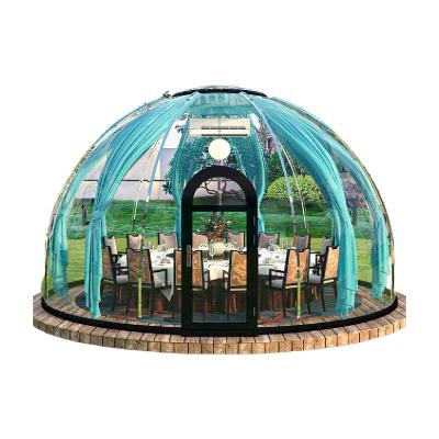 China Hotel/ Outdoor/ Garden/Restaurant/ Cafe/ Resorts/ Vilas/ camping Dome House For Winter Fiberglass Eco House Kits Price Polycarbonate Dome Tent for sale