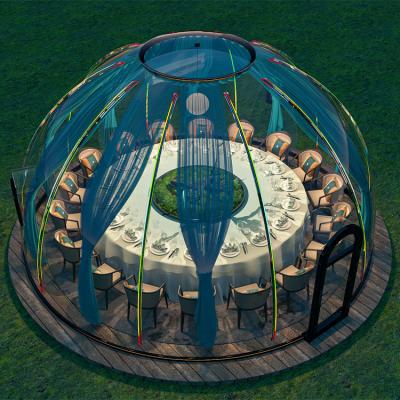 China Hotel/ Outdoor/ Garden/Restaurant/ Cafe/ Resorts/ Vilas/ camping Clear Glamping Outdoor Polycarbonate Hotel House Garden Dome Tents Igloo for sale