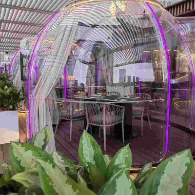 China Hotel/ Outdoor/ Garden/Restaurant/ Cafe/ Resorts/ Vilas/ camping Outdoor Waterproof Uv Protection Polycarbonate Event Glamping Bubble Igloo Dome Tent for sale