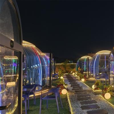 China Hotel/ Outdoor/ Garden/Restaurant/ Cafe/ Resorts/ Vilas/ camping Customized Outdoor Pc Glamping Yurt Prefab Bubble House Dome Kit Tent for sale