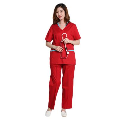 China High Quality Fashionable Colorful Unisex Hospital Uniform Breathable Scrub Suit With Spandex for sale