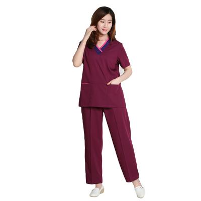 China Hospital Scrub Uniforms Wholesale Woman Customized Medical Suit Hospital Uniform Bleach Resistant Scrubs for sale