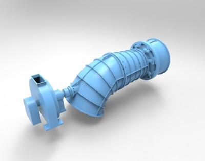 China Gerador de Turbina Tubular de Energia Hidráulica, Turbina Tubular de Água Alimentada a Água à venda