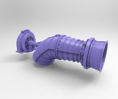 China Gerador de Turbina Tubular Pequena de 200 kW para Centrais Hidrelétricas de Cabeça de Água de 2 a 10 m à venda