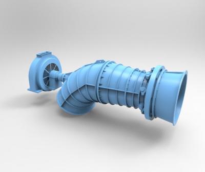 China Micro gerador de turbina hidráulica de grandes taxas de fluxo com corredor de aço inoxidável à venda