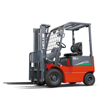 China Hotels 1.5 Ton Electric Forklift HELI CPD15 Electric Forklift With Attachment for sale