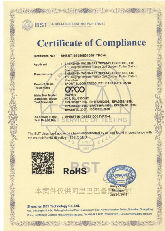 RoHS - Wo-Smart Technologies (Shenzhen) Co., Ltd.