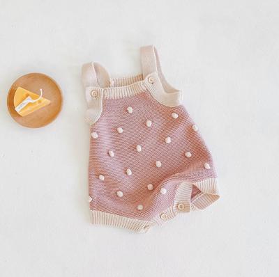 China Baby Unisex Cheap Newborn Body Rompers Baby Clothes Cotton Baby Crawling Suit Knitted Design Latest for sale