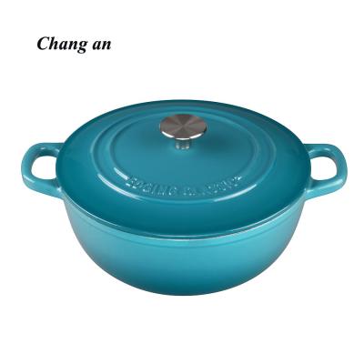 China Non Sustainable Stick Multi-Use Cooking Pot For Cast Iron Enameled Dutch Soup Oven for sale