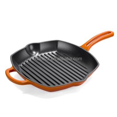 China Sustainable Cast Iron Cookware Steak Plate Griddle for sale