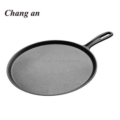 China Sustainable Preseasoned Cast Iron Round Skillet For Pancakes for sale