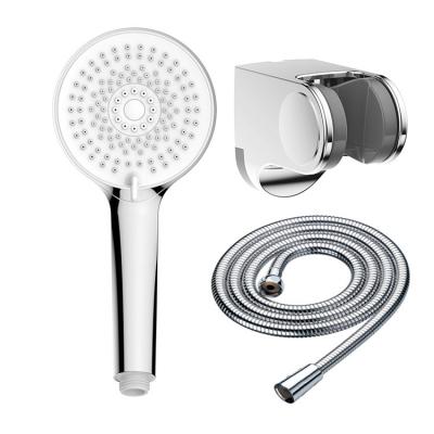 China Without Slide Bar Factory Wholesale Wall Mounted Shower Head Set With Flexible Stainless Steel 1.5m Hose Shower Set Bathroom for sale