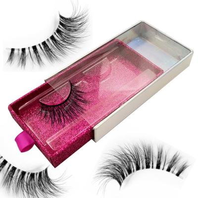 China 0.05 Mm Thickness Fluffy Messy 3D Strip Dramatic Long Mink Lashes Free Shipping False Eyelashes for sale