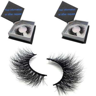 China Wholesale Crisscross Siberian Mink Lashes 3D Mink Lashes Your Own Brand Real Mink Lashes for sale