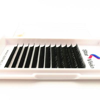 China Individual Eyelash Silk Extension Feather Fiber Eyelash With Glue for sale