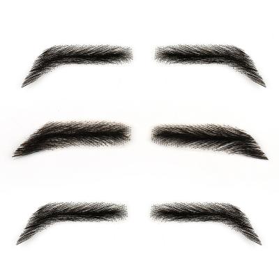 China Best Price Tapered Lace Eyebrows, Hand Made Fake Eyebrows, Fake Hair Eyebrows for sale