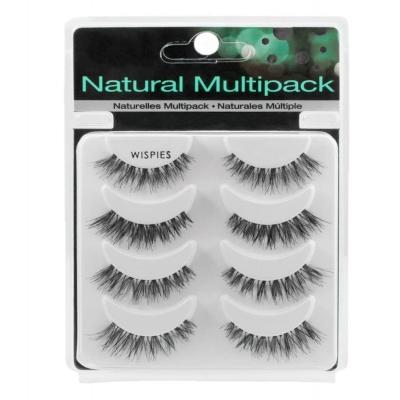 China Long 5 Pairs Natural Custom Pack Box False Eyealsh Strip Eyelashes for sale