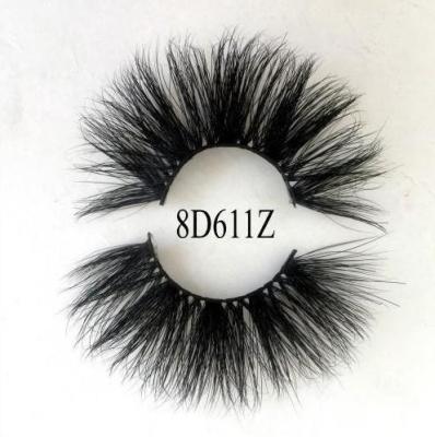 China Wholesale 100% Real Mink 8D Eyelashes Qingdao Wick Beauty Cosmetic Natural False Eyelashes Handwork for sale