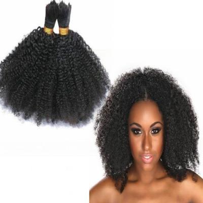 China No shedding virgin alibaba remy fr, afro curly curl hair bulk price wholesale for sale