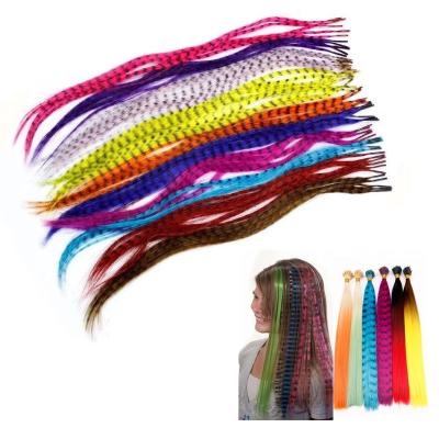 China I-tip synthetic thin hair feather hair extension long for part for sale