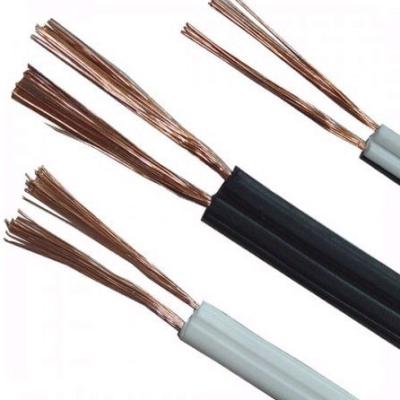 China Audio System 300/500V PVC Insulated RGB-Speaker 0.5 Wire 0.5 1 1.5 2.5 Mm Twin Flat Flexible Power Cable for sale