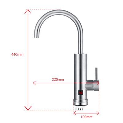 China Bathroom Instant Hot Kitchen Stainless Steel Amazone Heating Electric Water Faucet for sale