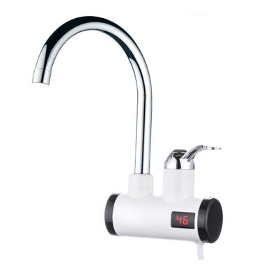 China 3C/CE 220V Single Handle Plastic Wall Mounted Kitchen Faucet Electric Water Tankless Heater Tap for sale